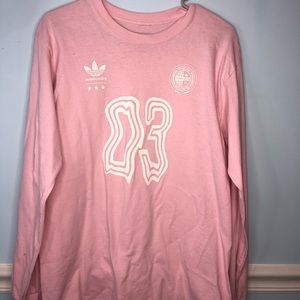 Pink Adidas Long Sleeve Shirt